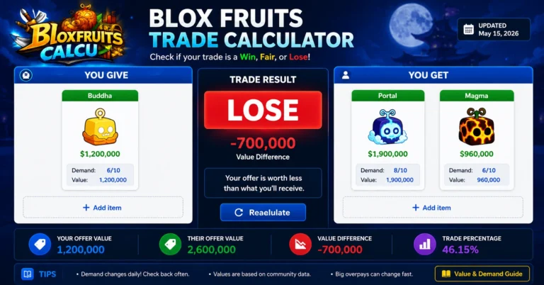 How to Use the Blox Fruits Trade Calculator – Step-by-Step Tutorial 2026